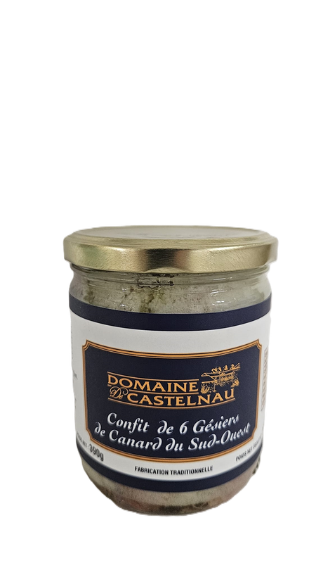 Bocal Confit de 6 gésiers de canard -390g