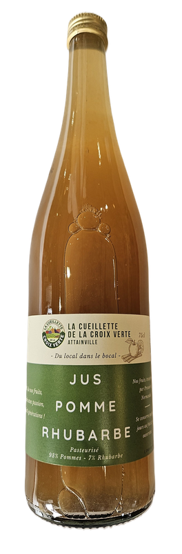 Jus de pomme rhubarbe en 75 cl