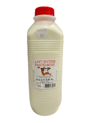 Lait entier pasteurisé Lait entier pasteurisé "Ferme de la Vieille Rue"