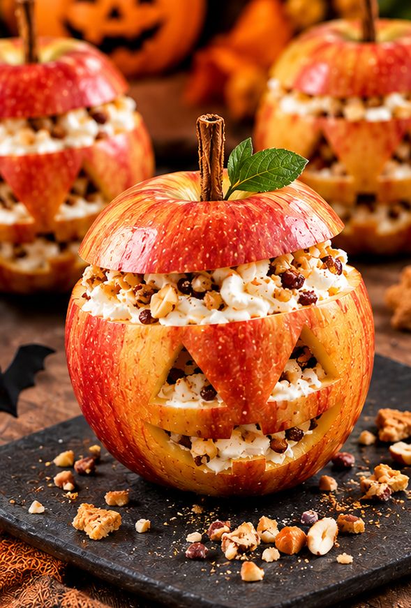 Samedi 31 octobre 2026 14h30-16h30  Atelier Spécial Halloween : Transforme ta pomme en adorable… citrouille, ta poire en momie !