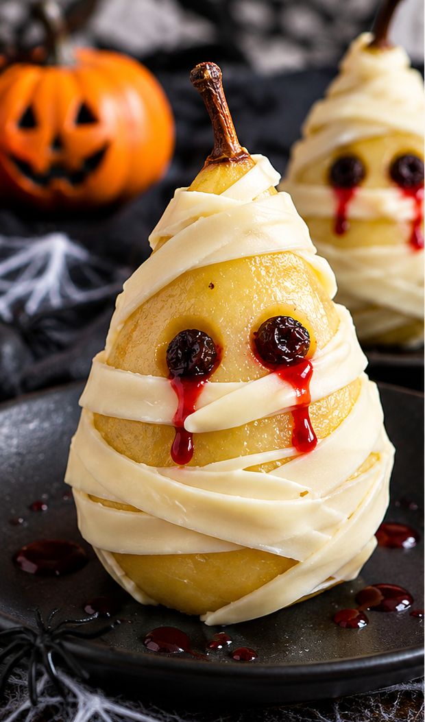Samedi 31 octobre 2026 14h30-16h00  Atelier Spécial Halloween : Transforme ta pomme en adorable… citrouille, ta poire en momie !