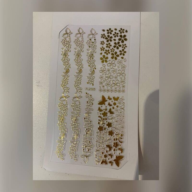 Sticker collection dentelle Or