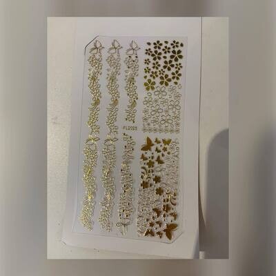 Sticker collection dentelle Or