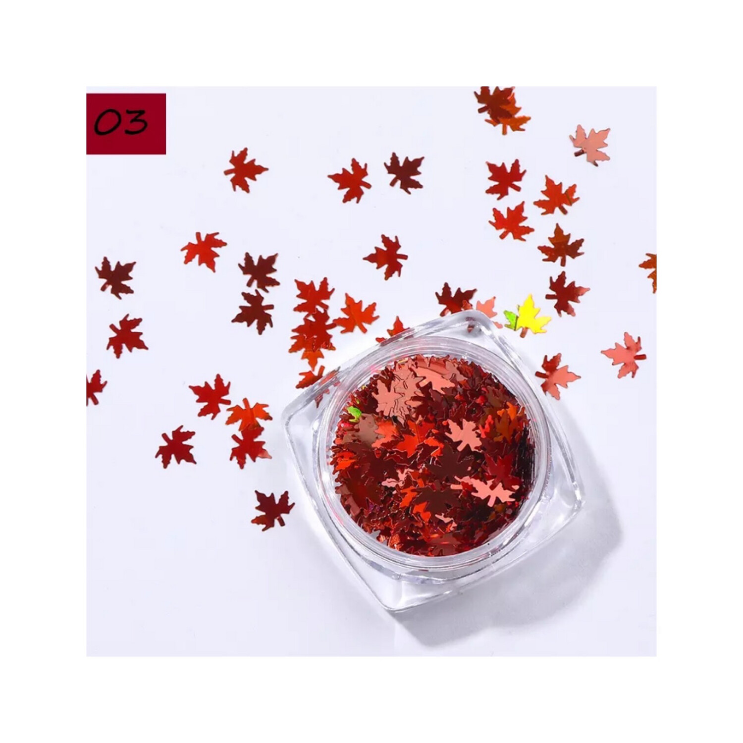 Feuille d’automne rouge holo 