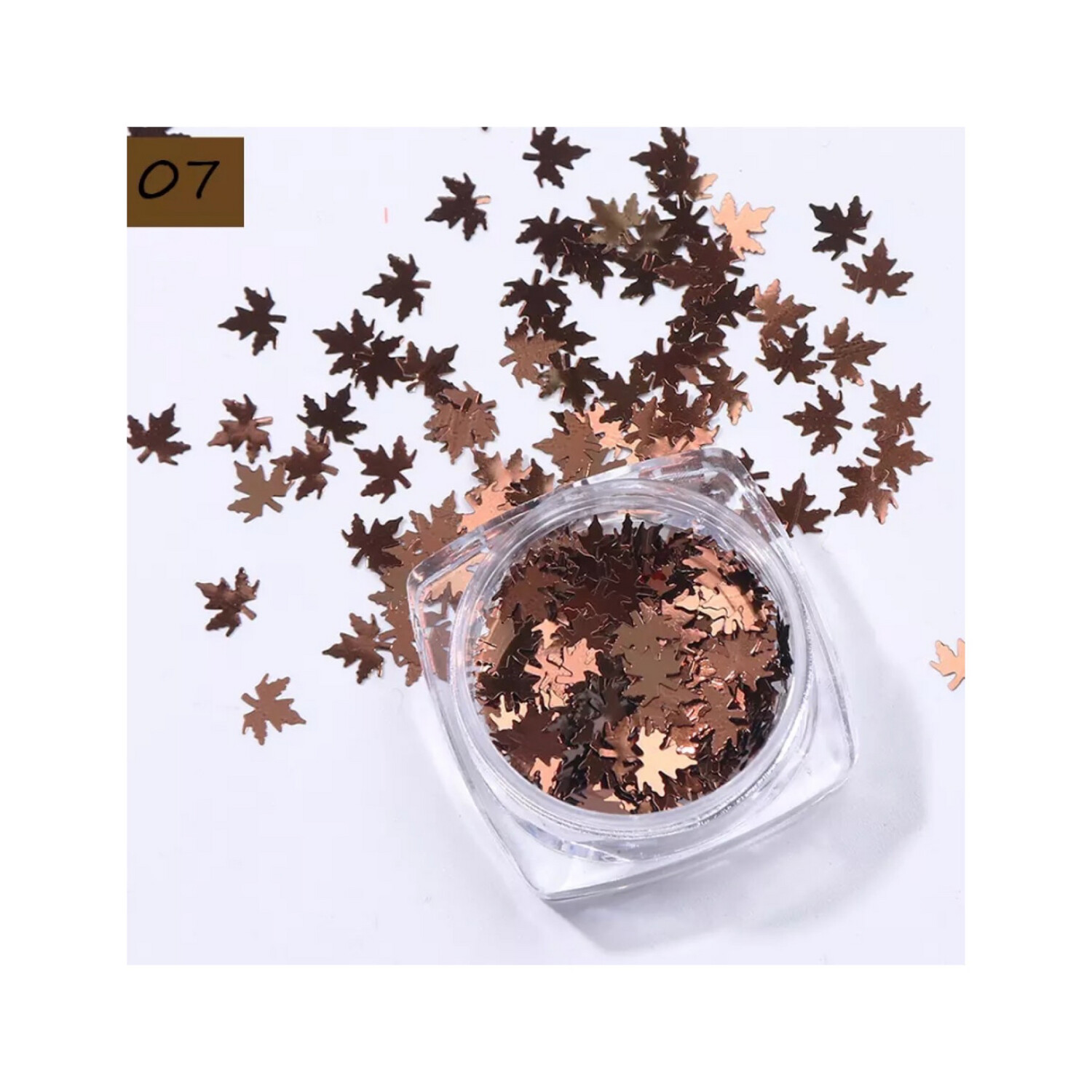 Feuille d’automne rose gold holo