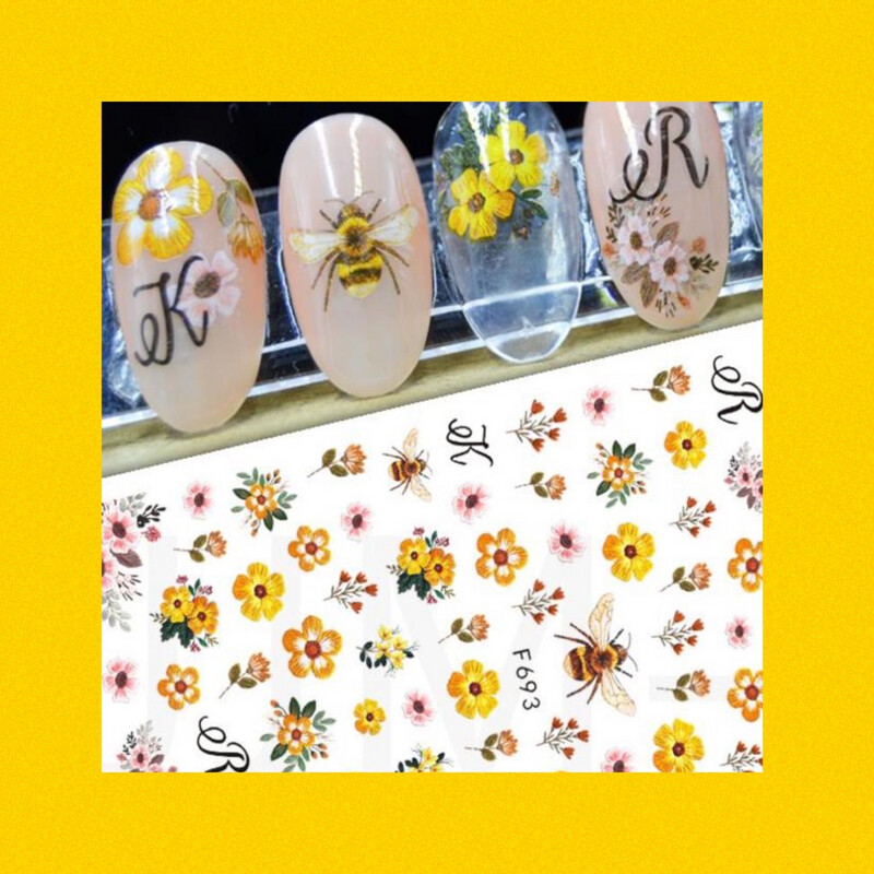 Sticker Petite fleur jaune