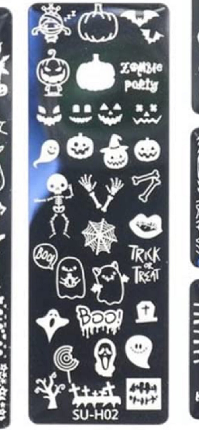 Plaquette de Stamping Halloween suh02