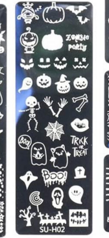 Plaquette de Stamping Halloween suh02