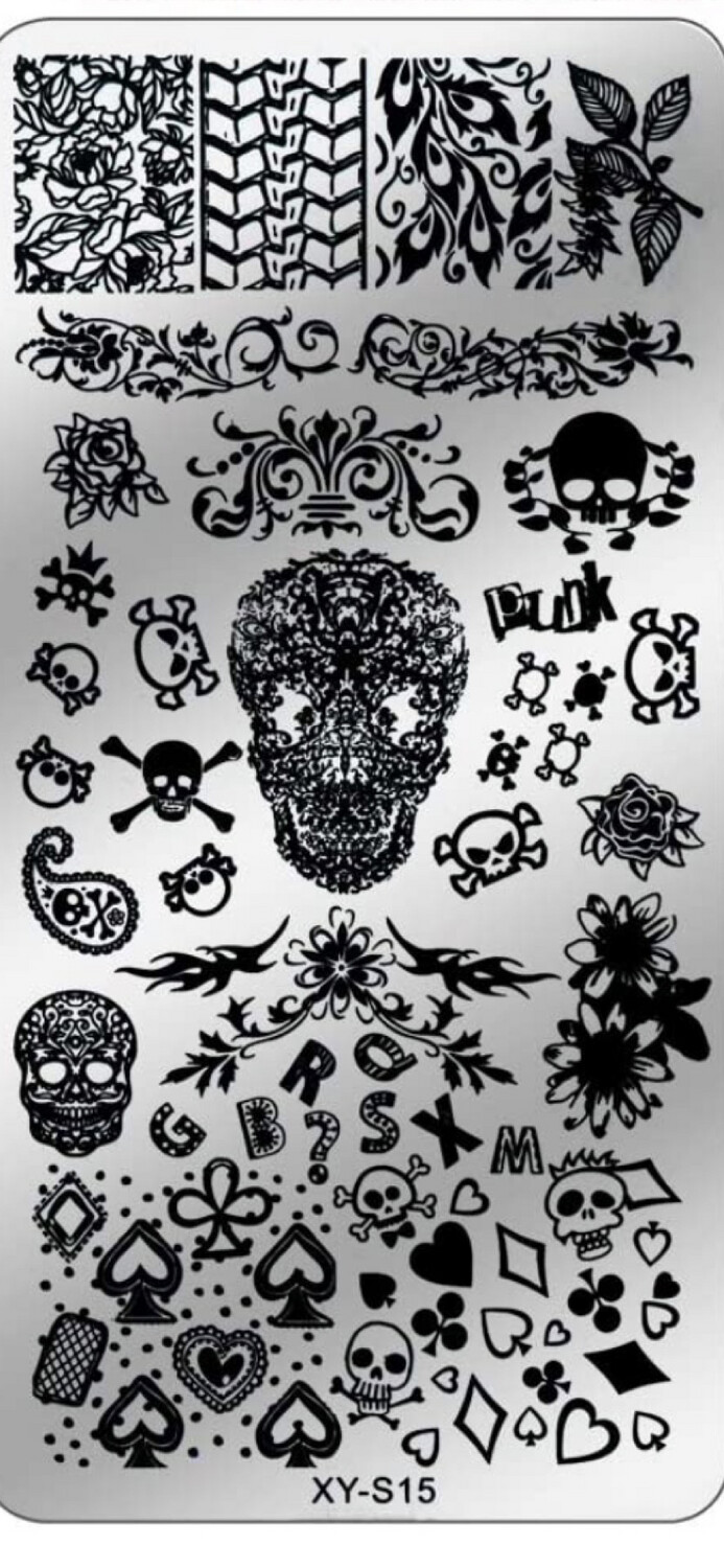 Plaquette de Stamping Halloween xys15