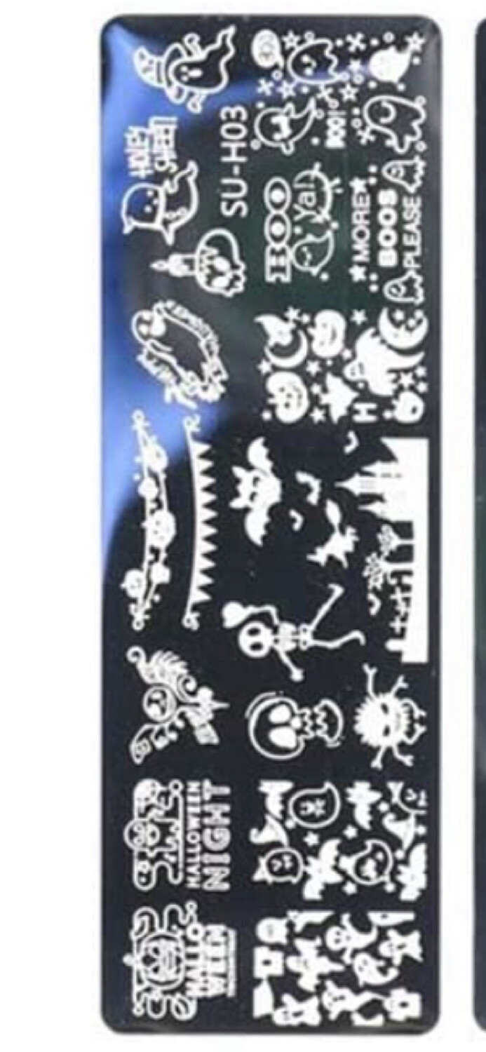 Plaquette de Stamping Halloween suh03