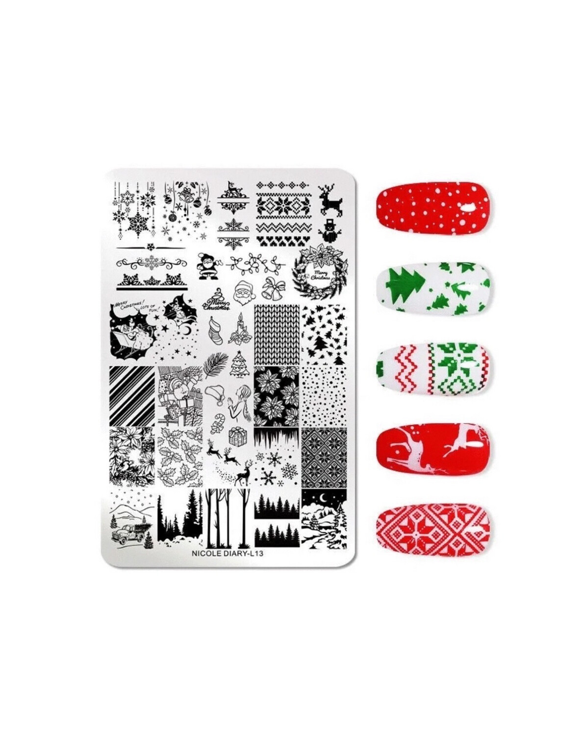 Plaquette de Stamping de noël L13