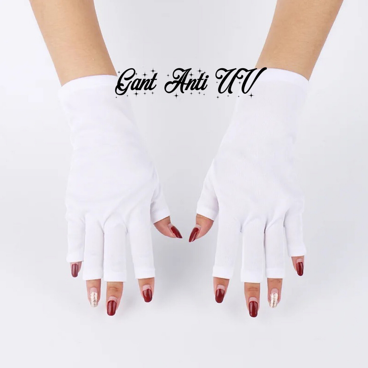 Gants de Protection des ongles Uv, lampe Led, Anti-rayonnement. 
