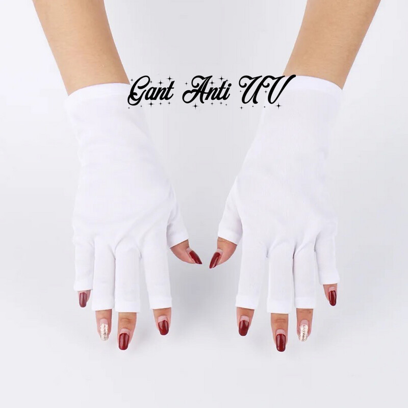 Gants de Protection des ongles Uv, lampe Led, Anti-rayonnement. 