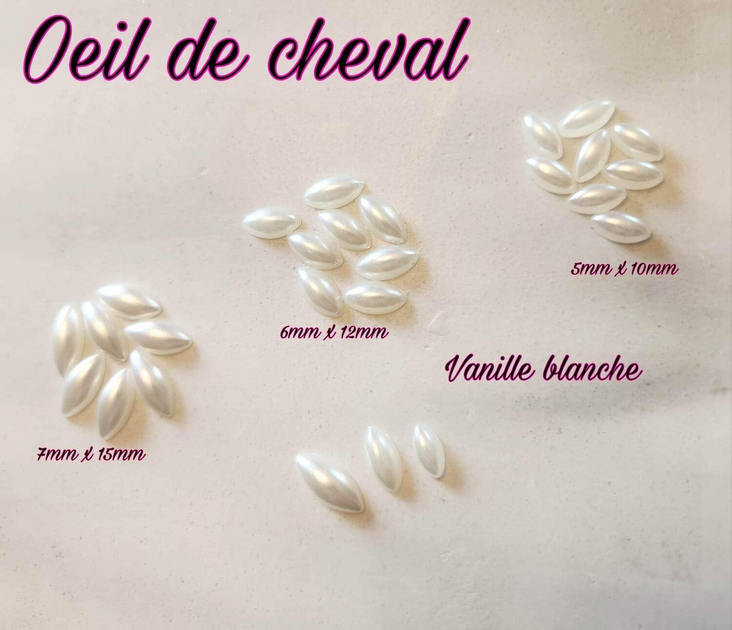 Collection Œil de cheval vanille blanche 