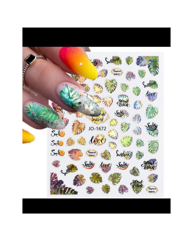 Stickers Feuillages hollo 3D jo-1672