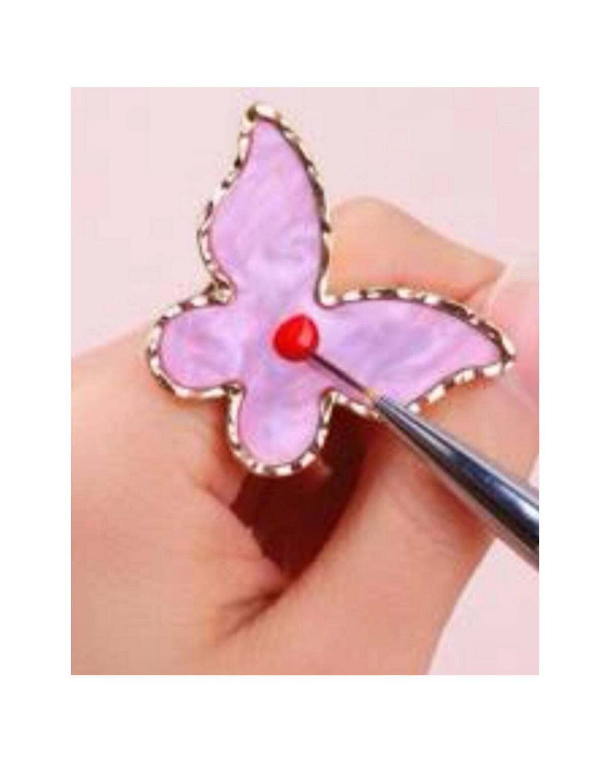 Bague papillon pour nails art 