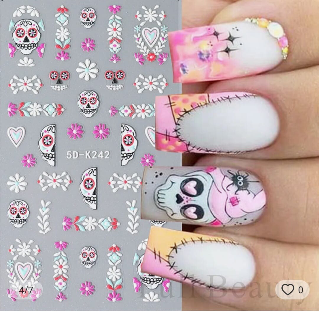 Sticker Halloween rose 5DK242