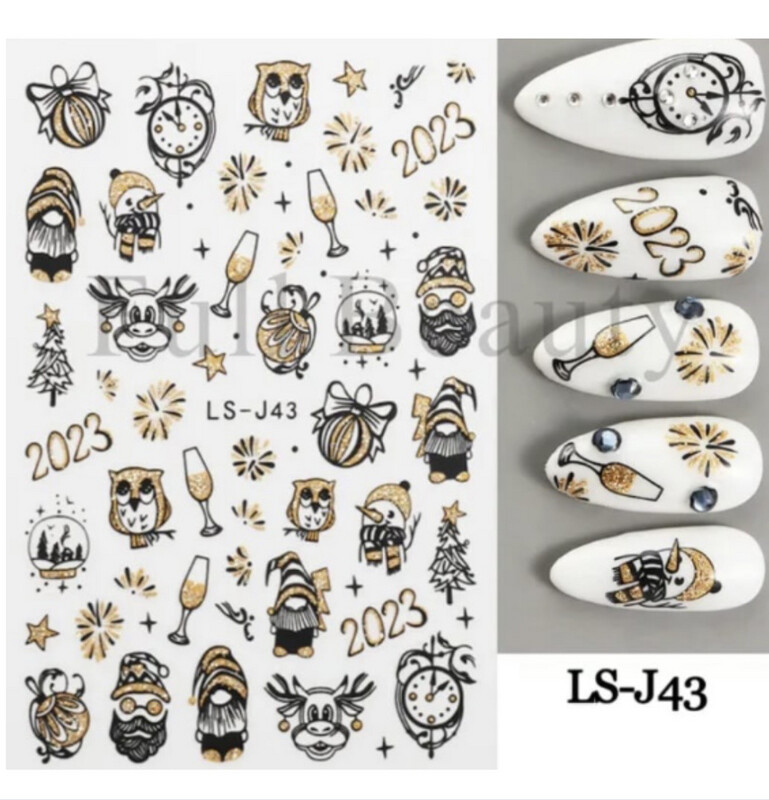 Sticker jours de l’an LS-J43