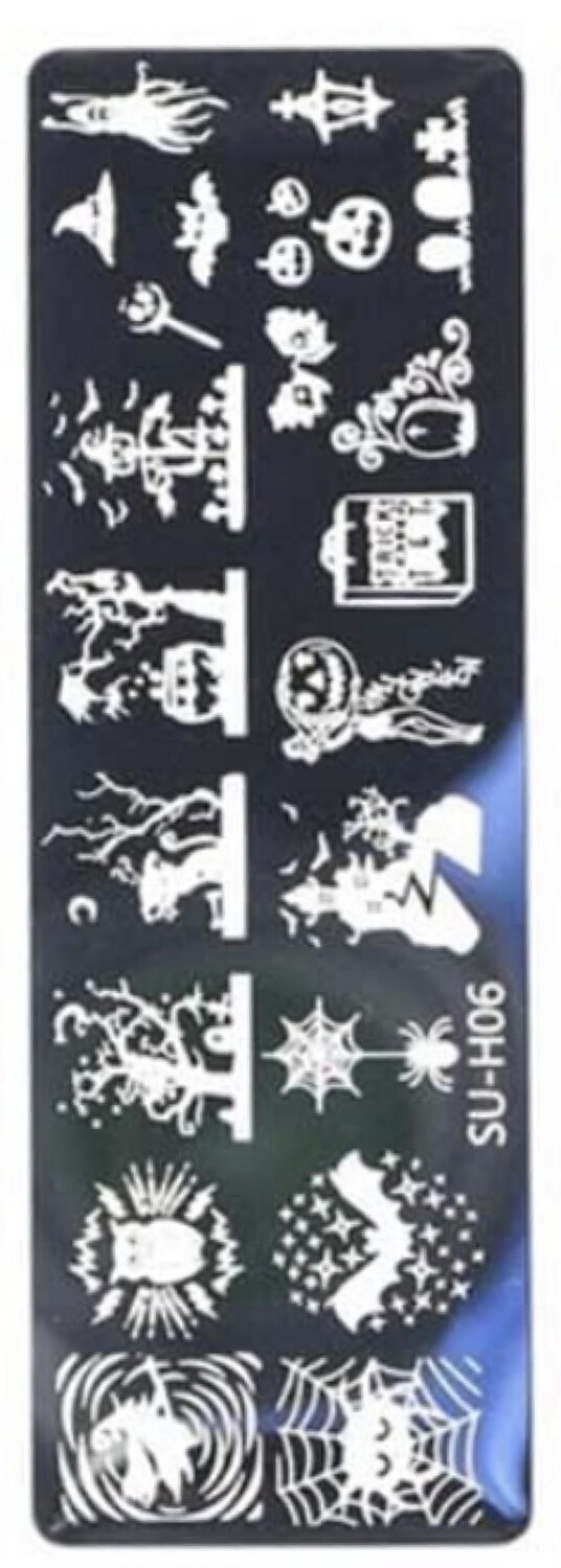 Plaquette de Stamping Halloween suh06