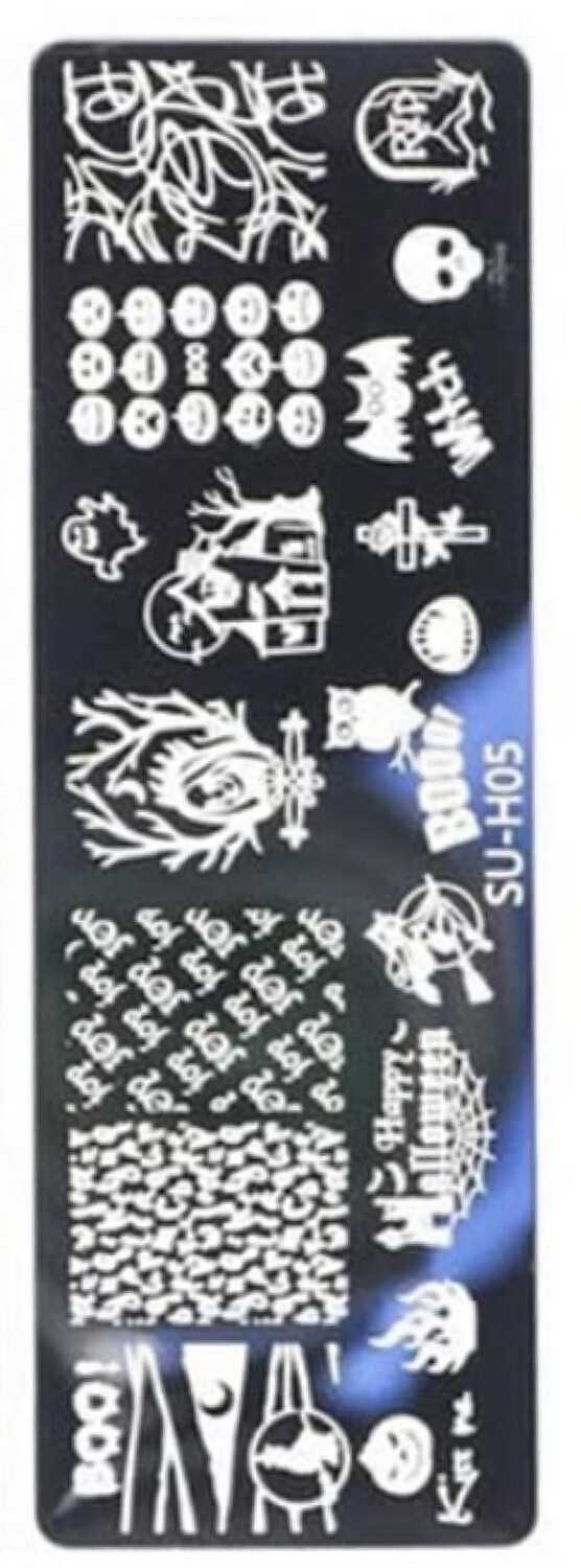Plaquette de Stamping Halloween suh05
