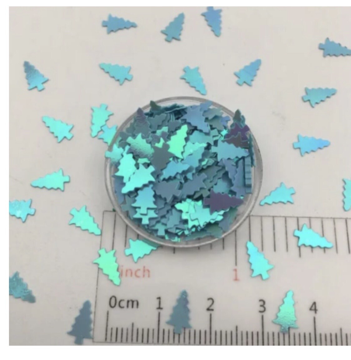 Sapin holographique turquoise