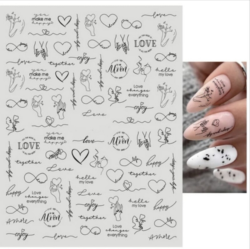 Sticker signature St Valentin HANYI-539