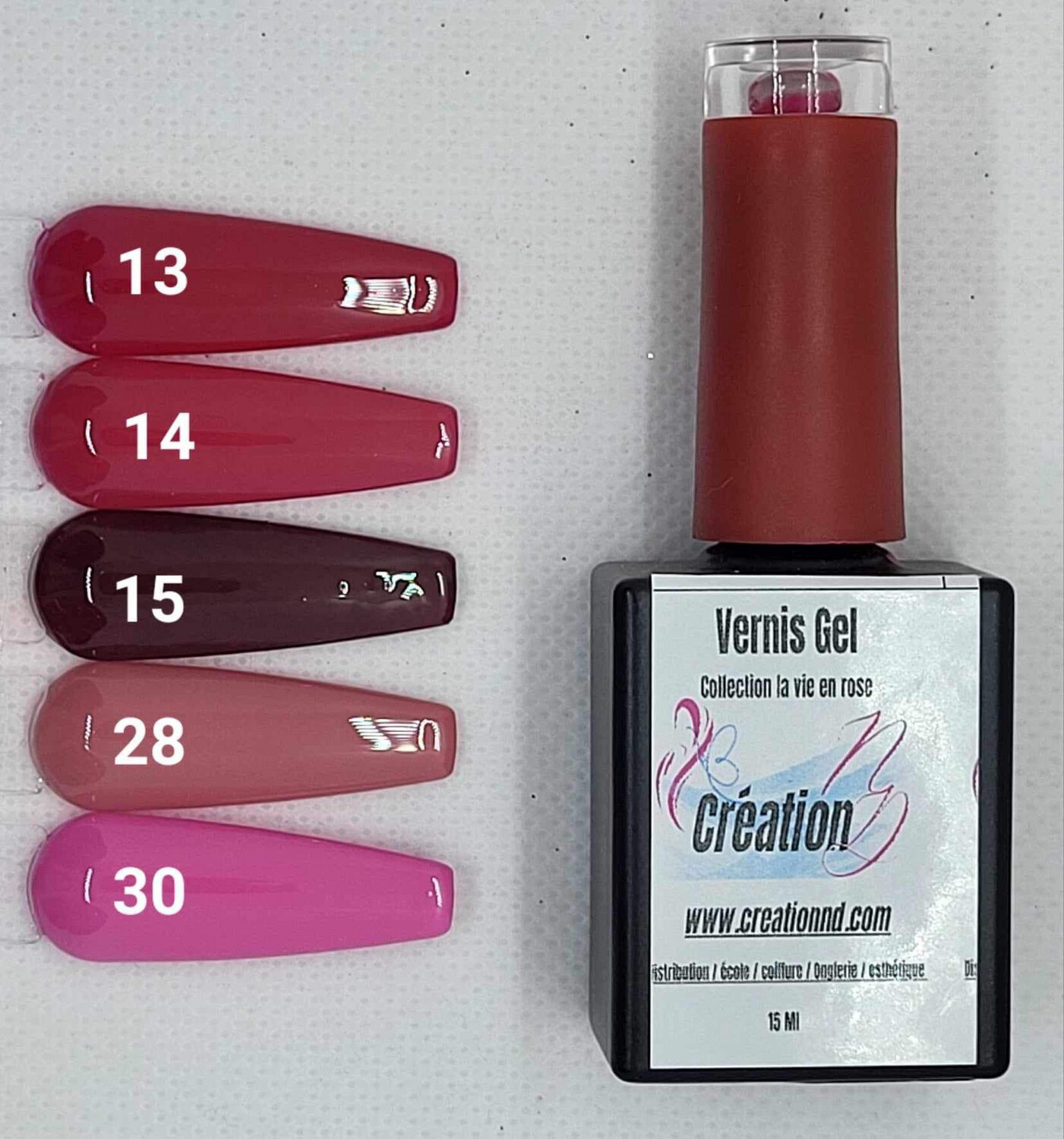 Vernis gel la vie en rose