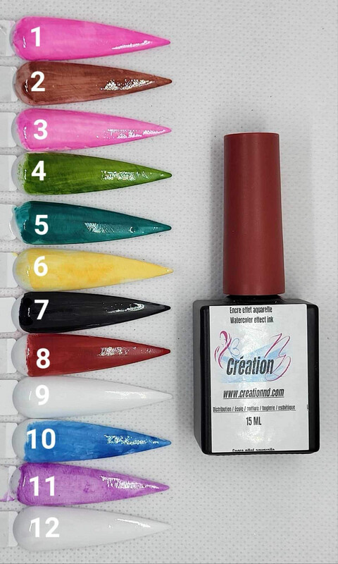Encre aquarelle au pinceau en collection
