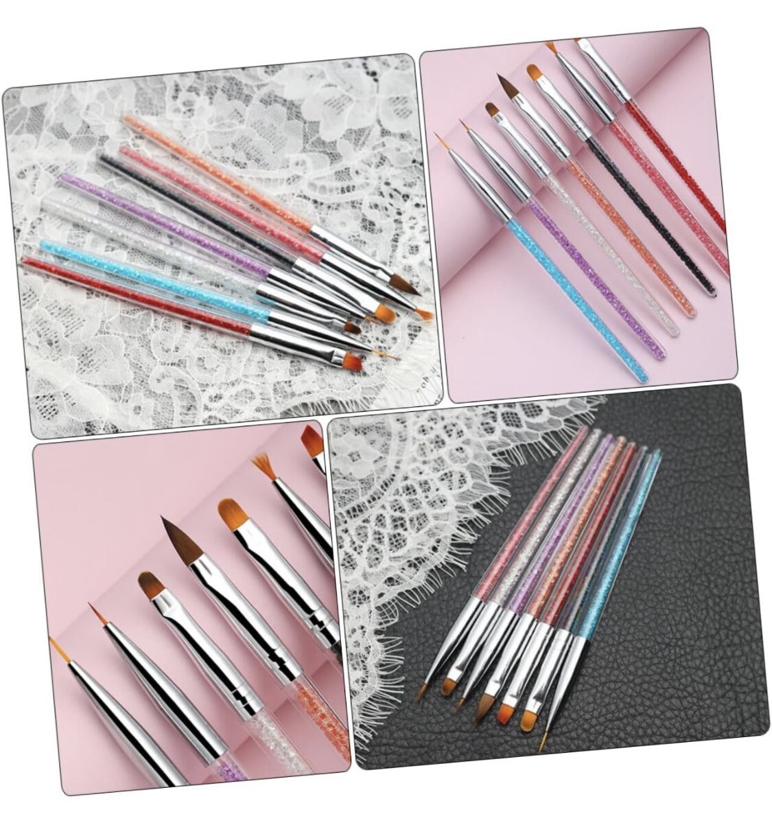 Pinceau Gel déco pqt de 7