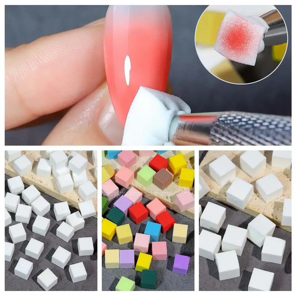 Tampon en mousse pour ongles