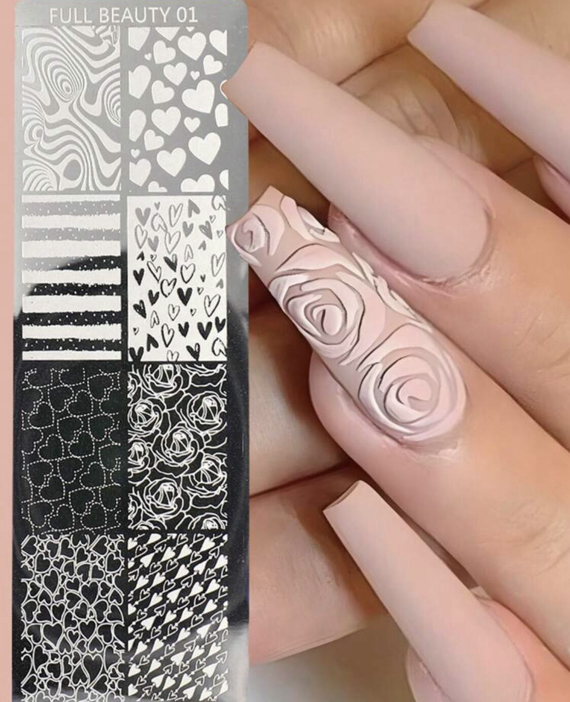 Plaque Stamping fleurs
