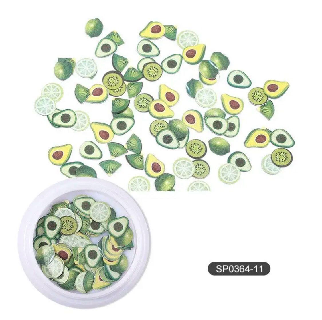 Insertion de fruits, cartonnées, avocat