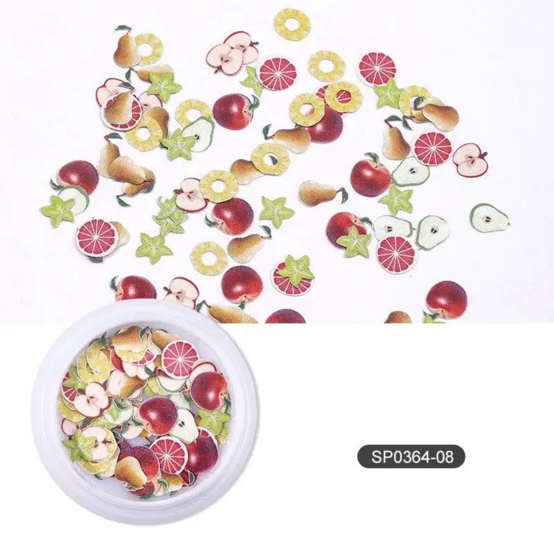 Insertion de fruits, cartonnées, pommes