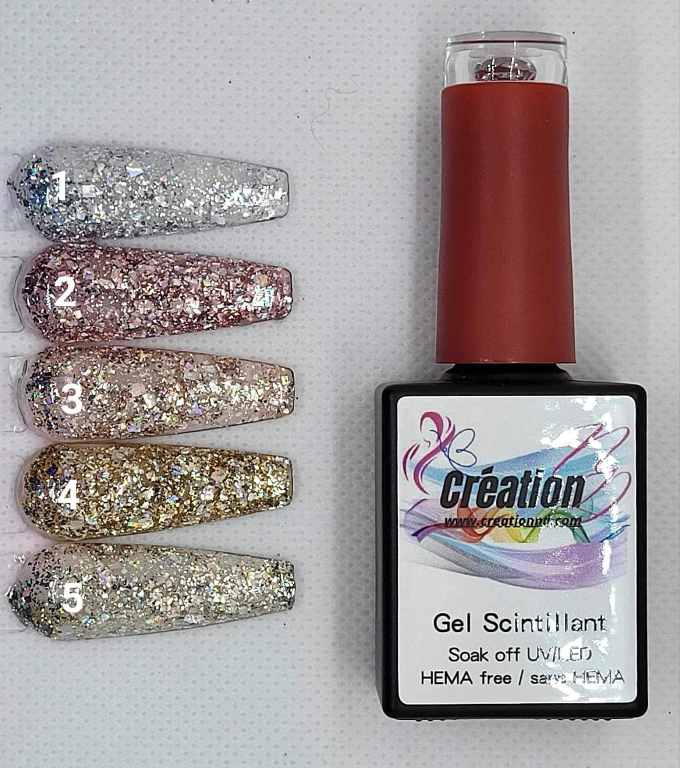 Vernis gel scintillant/foil
