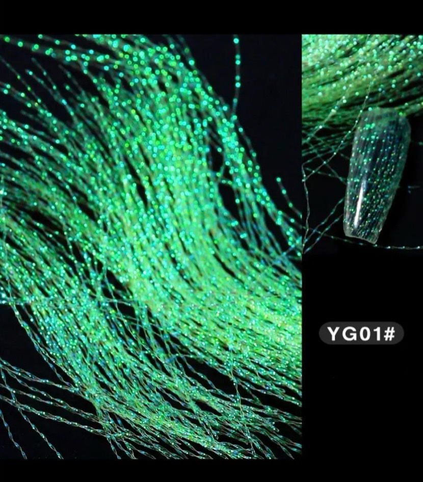 Filaments en soie fluorescent #1