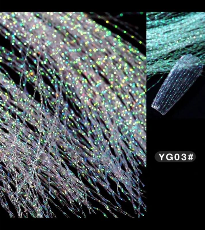 Filaments en soie fluorescent #3