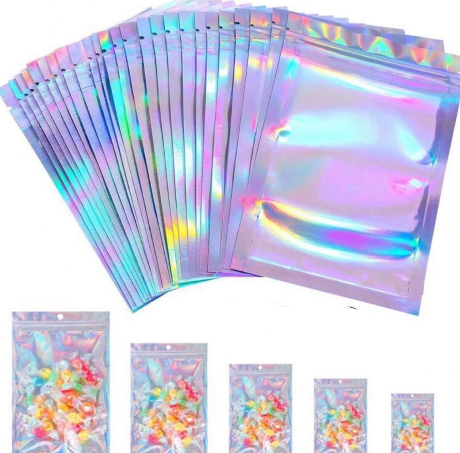Sachet d’emballage holographique