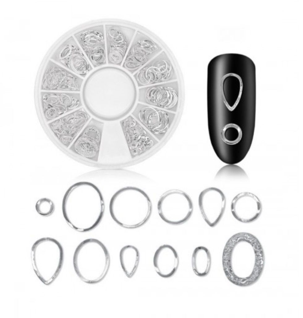 Bijoux incrustation Mixe de strass argent