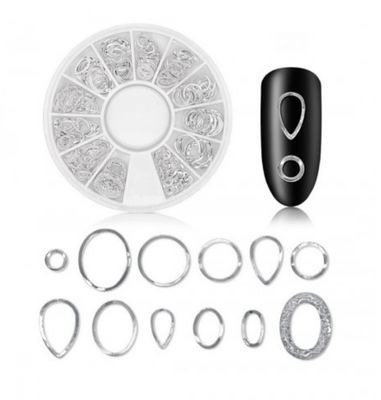 Bijoux incrustation Mixe de strass argent