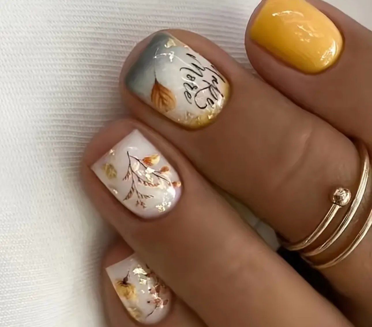 Press on nails automne