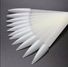 Charte stiletto blanc