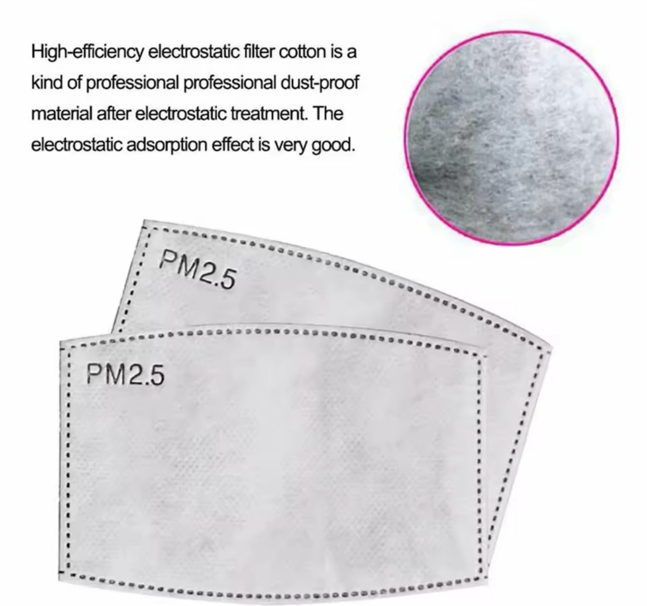 Filtre, papier charbon actif, anti-brume