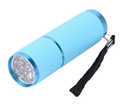 Mini lampe bleu
