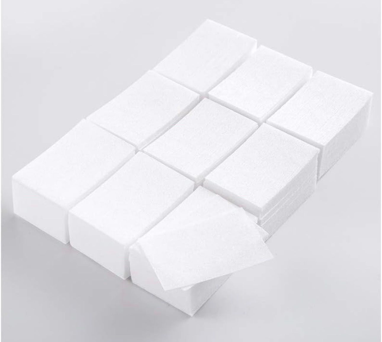 Lingettes de coton blanc sans peluche