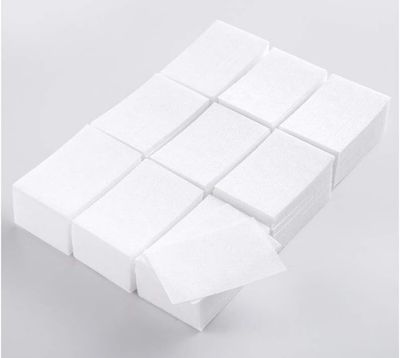 Lingettes de coton blanc sans peluche