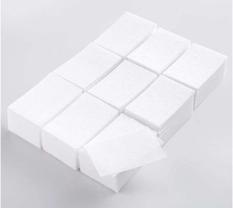 Lingettes de coton blanc sans peluche