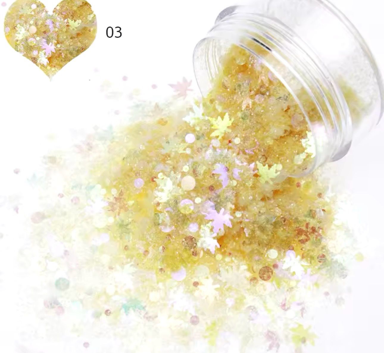 Paillettes étoiles/coeur