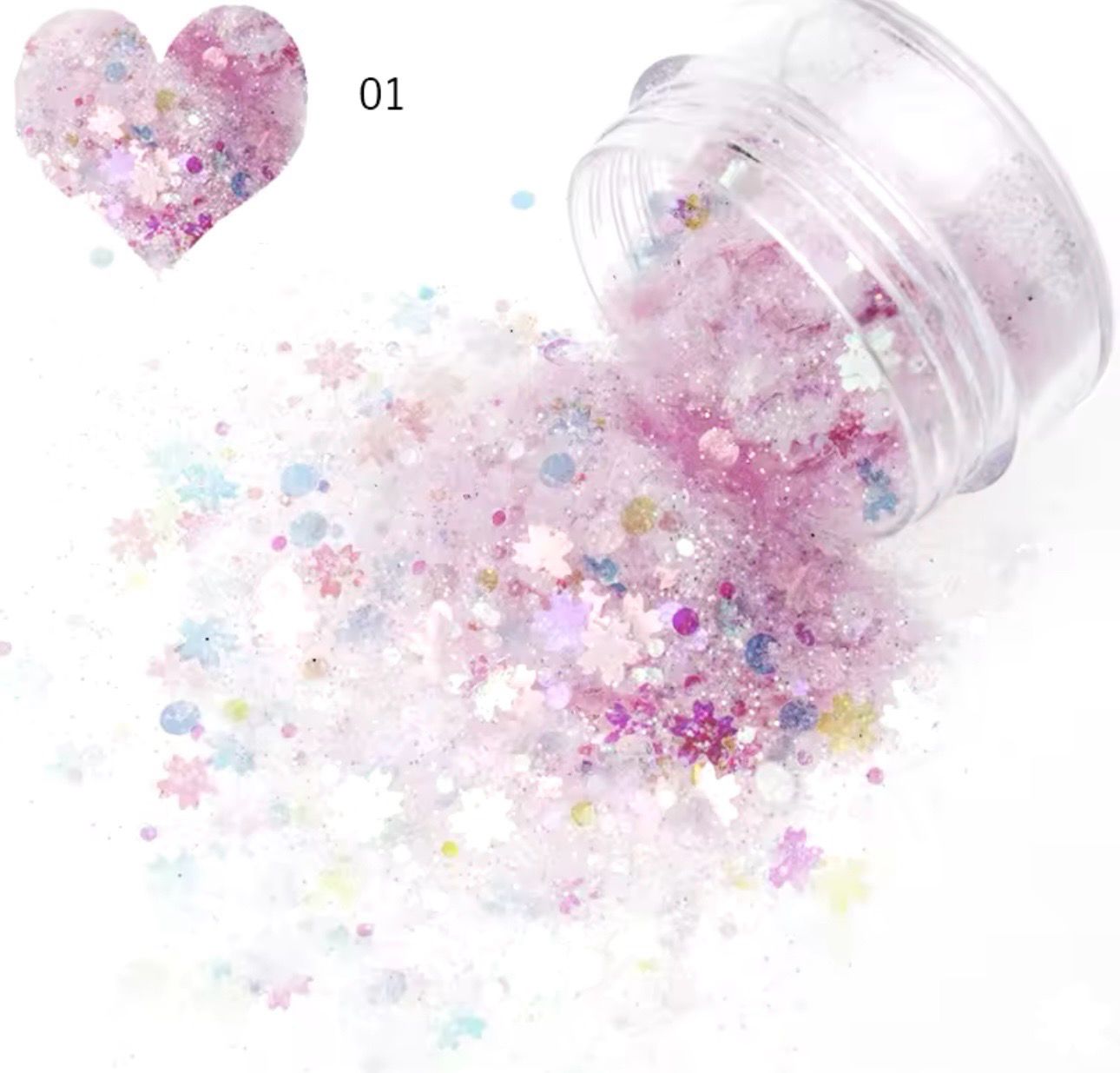 Paillettes étoiles/ cœur