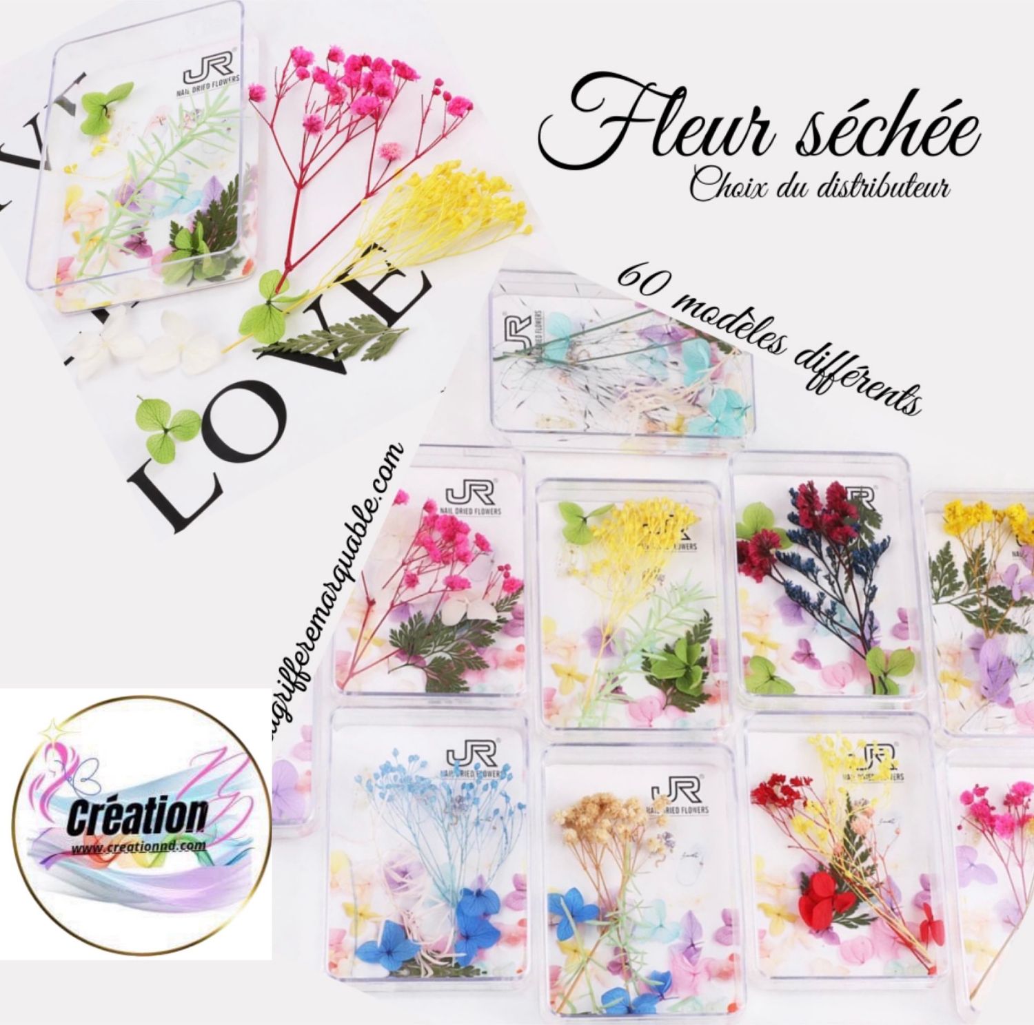 Fleurs sécher boîtier aléatoire