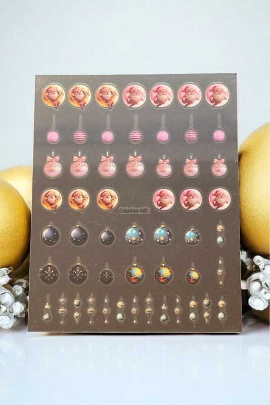 Sticker Noël rose ( père noel )